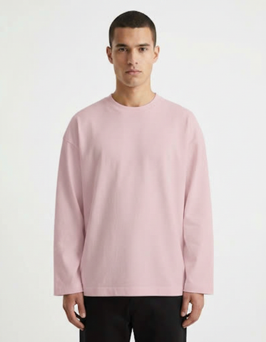 Áo Tay Dài Nam Nữ Regular Unisex Cotton Mộc Úc 230gsm_TRƠN