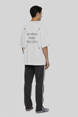 Áo Thun Nam Nữ Square Oversized Trắng Cotton Mộc Úc 230gsm_IN THEO YÊU CẦU