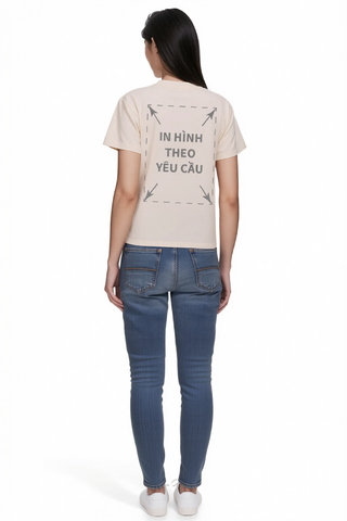 Áo Thun Nữ BABY TEE Be Premium Rib Cotton 260gsm_IN THEO YÊU CẦU