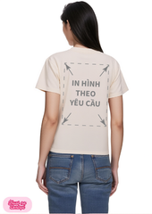 Áo Thun Nữ BABY TEE Be Premium Rib Cotton 260gsm_IN THEO YÊU CẦU