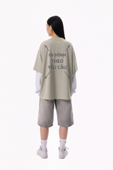 Áo Thun Nam Nữ Regular Oversized Cà Phê Cotton Global 280gsm_IN THEO YÊU CẦU