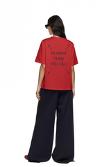 Áo Thun Nam Nữ Unisex Đỏ Cotton Cao Cấp 260gsm_IN THEO YÊU CẦU