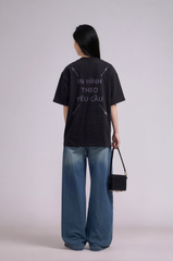 Áo Thun Nam Nữ Bold Oversized Đen Heavy Weight 310gsm_IN THEO YÊU CẦU