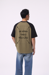 Áo Thun Nam Nữ Raplan Boxy - Fit Đen Nâu Cotton Premium 260gsm_IN THEO YÊU CẦU