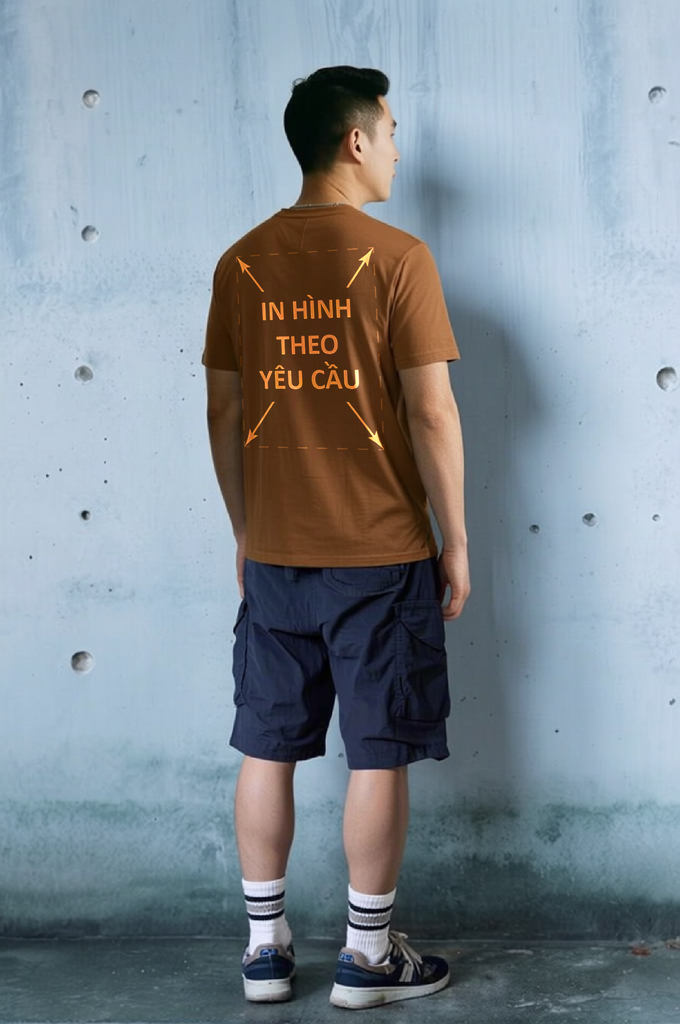 Áo Thun Nam Nữ Unisex Cà Phê Cotton Spandex 180gsm_IN THEO YÊU CẦU