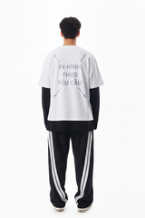 Áo Thun Nam Nữ Regular Oversized Trắng Cotton Global 280gsm_IN THEO YÊU CẦU