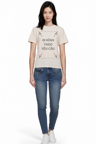 Áo Thun Nữ BABY TEE Be Premium Rib Cotton 260gsm_IN THEO YÊU CẦU