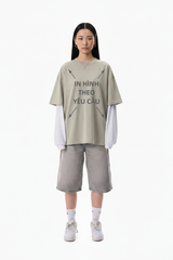 Áo Thun Nam Nữ Regular Oversized Cà Phê Cotton Global 280gsm_IN THEO YÊU CẦU