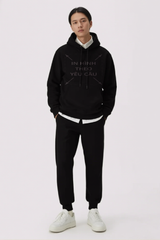 Áo Hoodie Nam Nữ Đen Unisex Basic Plus Terry 350gsm_IN THEO YÊU CẦU
