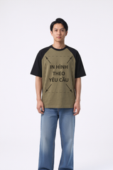 Áo Thun Nam Nữ Raplan Boxy - Fit Đen Nâu Cotton Premium 260gsm_IN THEO YÊU CẦU