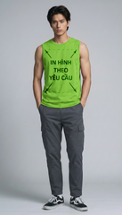 Áo Sát Nách Nam Nữ Tank Top Xanh Neon Cotton Spandex 180gsm_IN THEO YÊU CẦU