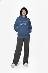 Áo Hoodie Nam Nữ Xanh Xám Oversized Boxy - Fit Heavy Weight Terry 450gsm_IN THEO YÊU CẦU