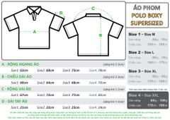 Áo POLO Tay Ngắn Nam Nữ Trắng Boxy Supersized Diamond Cotton 250gsm_IN THEO YÊU CẦU