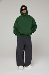 Áo Hoodie Nam Nữ Oversized Boxy - Fit  Super Fleece 400gsm_TRƠN