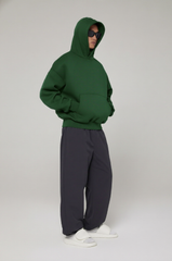 Áo Hoodie Nam Nữ Oversized Boxy - Fit  Super Fleece 400gsm_TRƠN