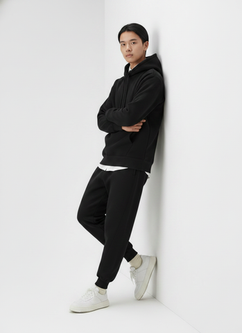 Áo Hoodie Nam Nữ Unisex Basic Plus Terry 350gsm_TRƠN