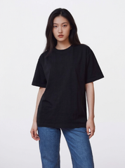 Áo Thun Nam Nữ Regular Unisex Cotton Premium 260gsm_TRƠN