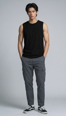 Áo Sát Nách Nam Nữ Tank Top Cotton Spandex 180gsm_TRƠN