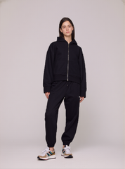 Áo Hoodie Zip Nam Nữ Unisex Basic Super Terry 380gsm_TRƠN