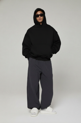 Áo Hoodie Nam Nữ Oversized Boxy - Fit  Super Fleece 400gsm_TRƠN