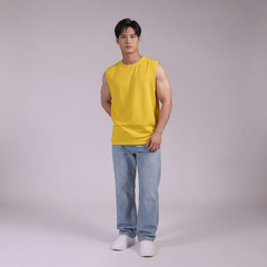 Áo Sát Nách Nam Nữ Tank Top Cá Sấu Cotton 250gsm_TRƠN