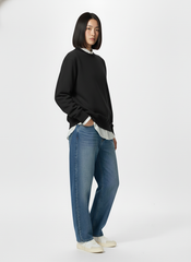Áo Sweater Nam Nữ Unisex Basic Heavy Weight Terry 450gsm_TRƠN