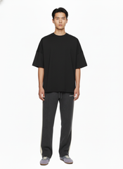 Áo Thun Nam Nữ Square Oversized Semi Cotton 220gsm_TRƠN