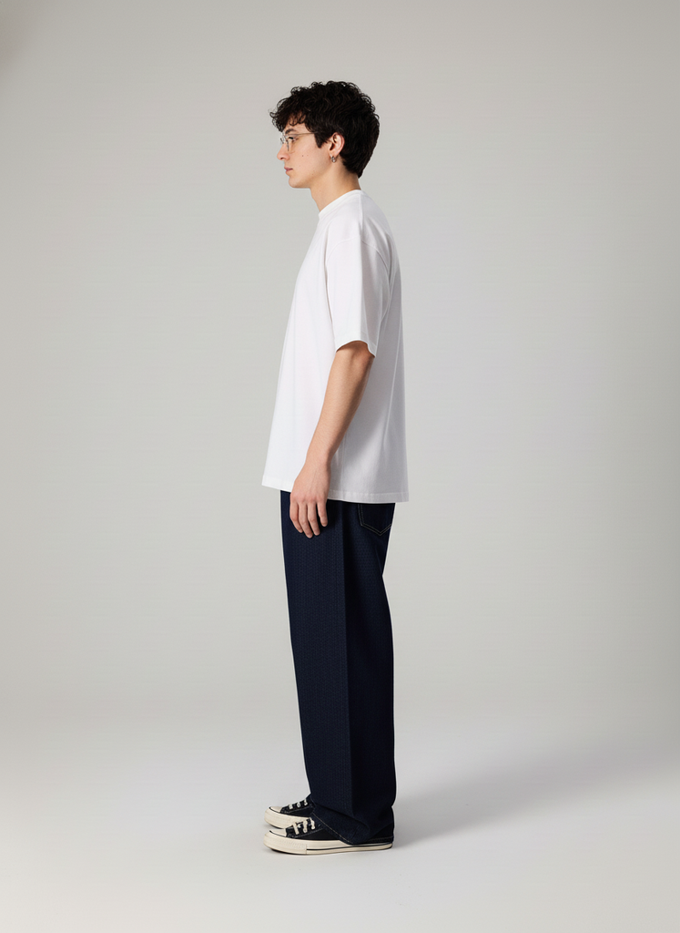 Áo Thun Nam Nữ Boxy Oversized Cotton Global 280gsm_TRƠN