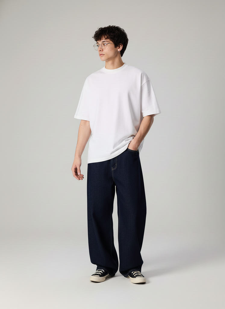 Áo Thun Nam Nữ Boxy Oversized Cotton Global 280gsm_TRƠN