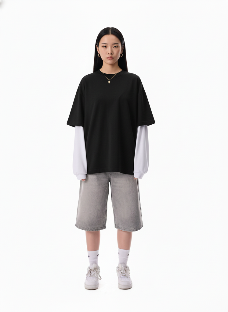 Áo Thun Nam Nữ Regular Oversized Cotton Global 280gsm_TRƠN