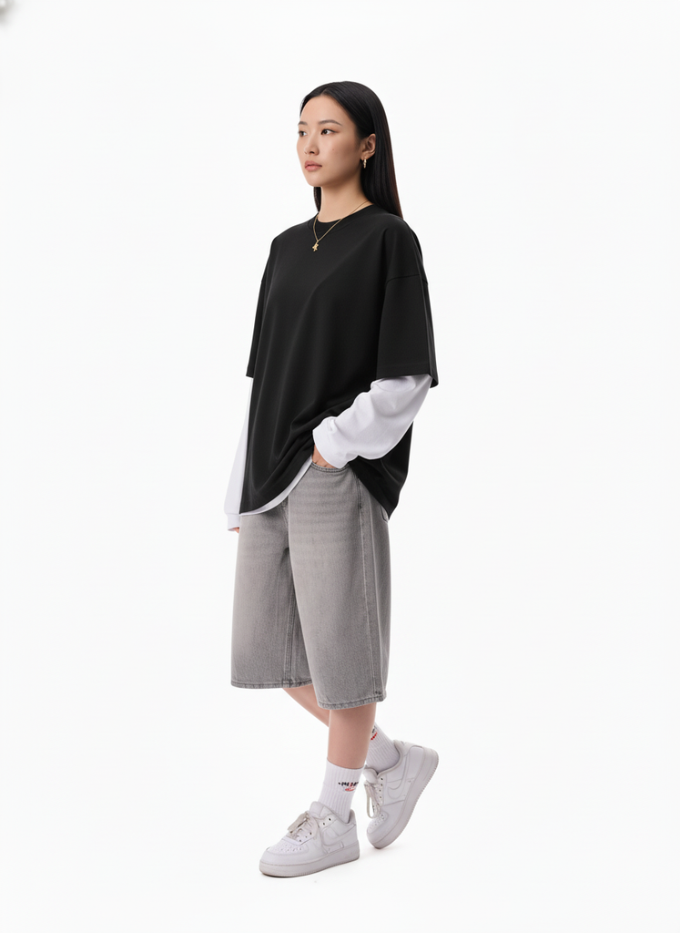 Áo Thun Nam Nữ Regular Oversized Cotton Global 280gsm_TRƠN