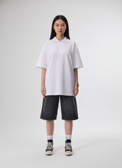 Áo POLO Nam Nữ Unisex Oversized Diamond Cotton 250gsm_TRƠN