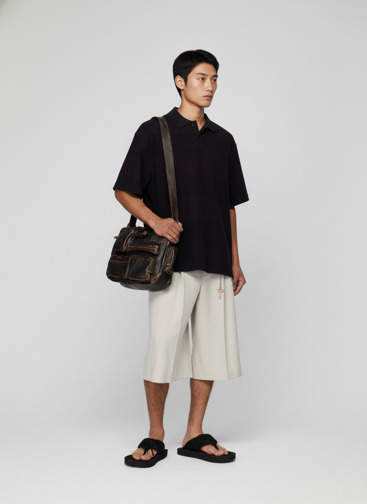 Áo POLO Nam Nữ Unisex Oversized Cotton Premium 260gsm_TRƠN