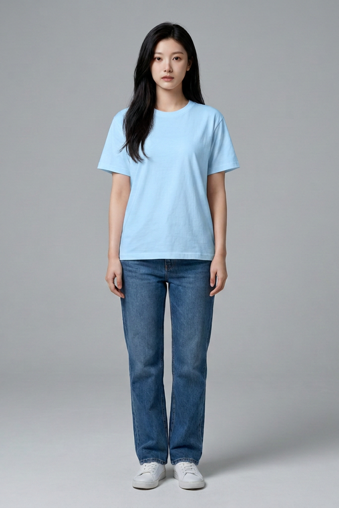 Áo Thun Nam Nữ Unisex Xanh Cotton Spandex 180gsm_IN THEO YÊU CẦU