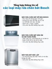 Máy rửa chén bát bán âm 14 bộ Bosch SMI6ZCS16E - Series 6 (60cm)