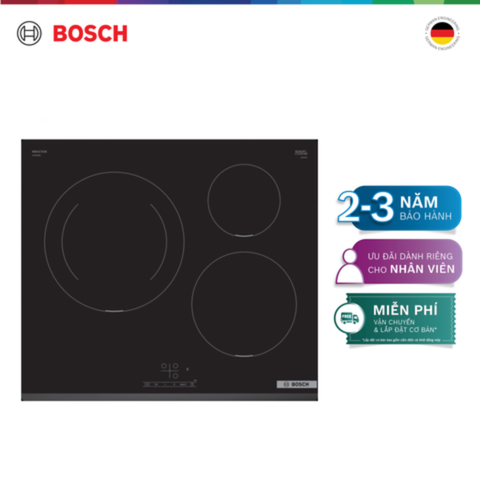 Bếp Từ Bosch 3 Vùng Nấu PUJ631BB5E - Serie 4 (60cm)