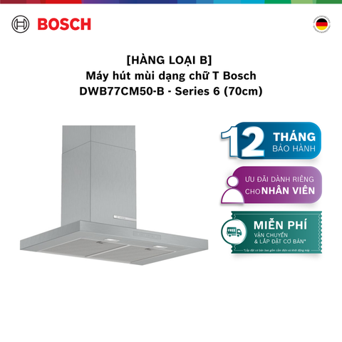 [HÀNG LOẠI B] [NHẬP MÃ HANGB5TR] Máy hút mùi dạng chữ T Bosch DWB77CM50-B - Series 6 (70cm)