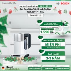 Ấm siêu tốc Bosch TWK8611P dung tích 1.5L