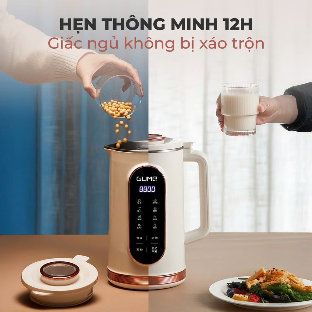 Máy làm sữa hạt mini Pro GUME Hàn Quốc - MSB-02 - Bảo Hành 12 Tháng