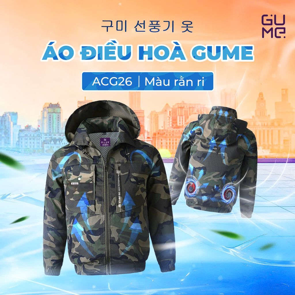 Áo Điều Hòa Gume ACG-26 Thương Hiệu Hàn Quốc Chống Tia UV - Bảo Hành 1 Đổi 1