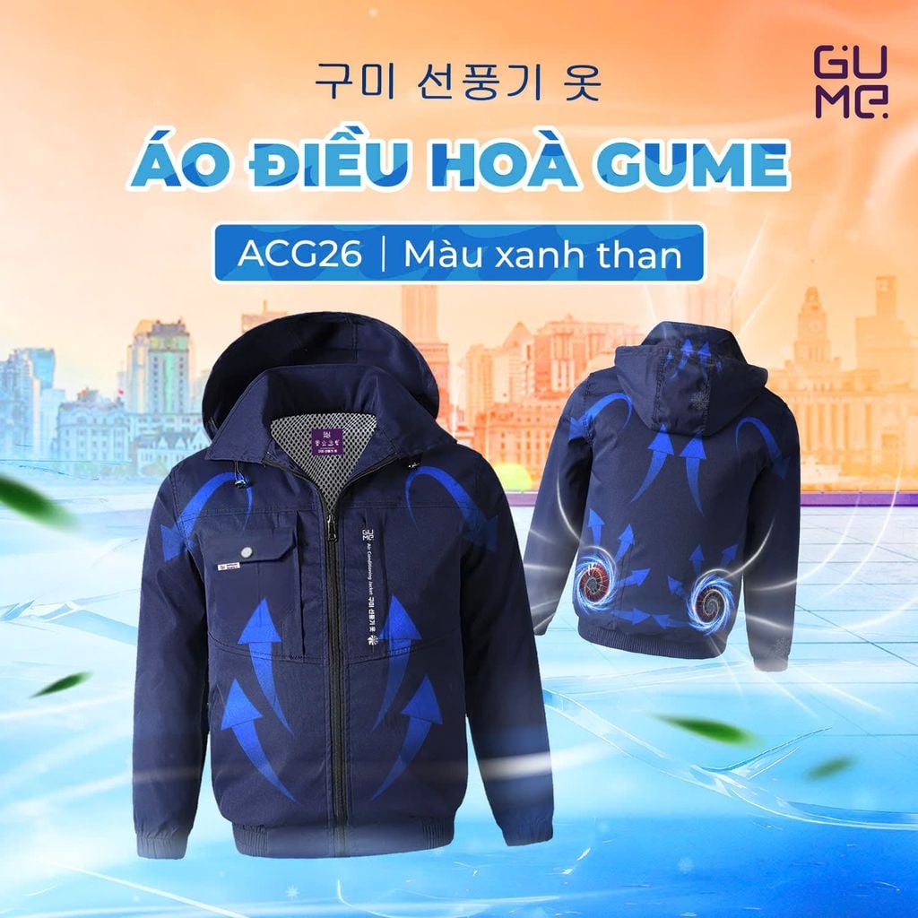 Áo Điều Hòa Gume ACG-26 Thương Hiệu Hàn Quốc Chống Tia UV - Bảo Hành 1 Đổi 1