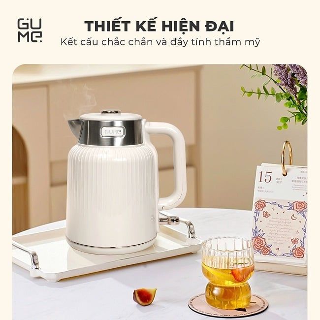 Ấm đun nước siêu tốc cách nhiệt GUME KOREA GM-EK041 - Bảo hành chính hãng 12 tháng