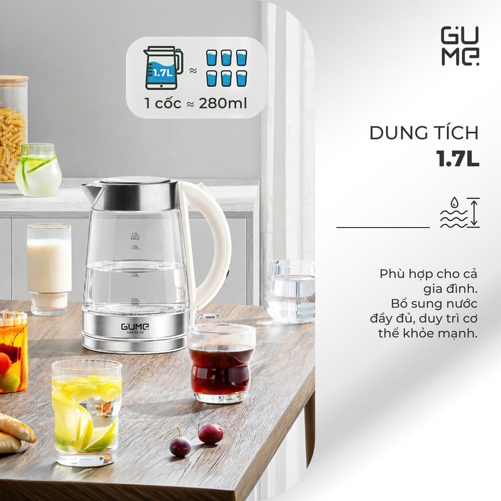 Ấm Siêu Tốc Gume 1.7L GM - EK042
