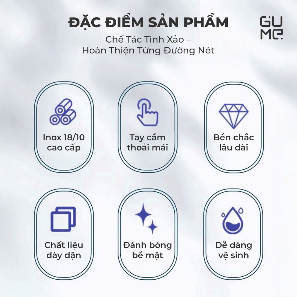 Bộ 6 Nĩa Hoa Quả Inox 18/10 Gume GM - D2117