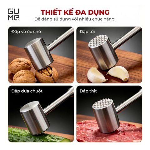  Búa Dằm Thịt Inox 304 Gume GM-D2115 