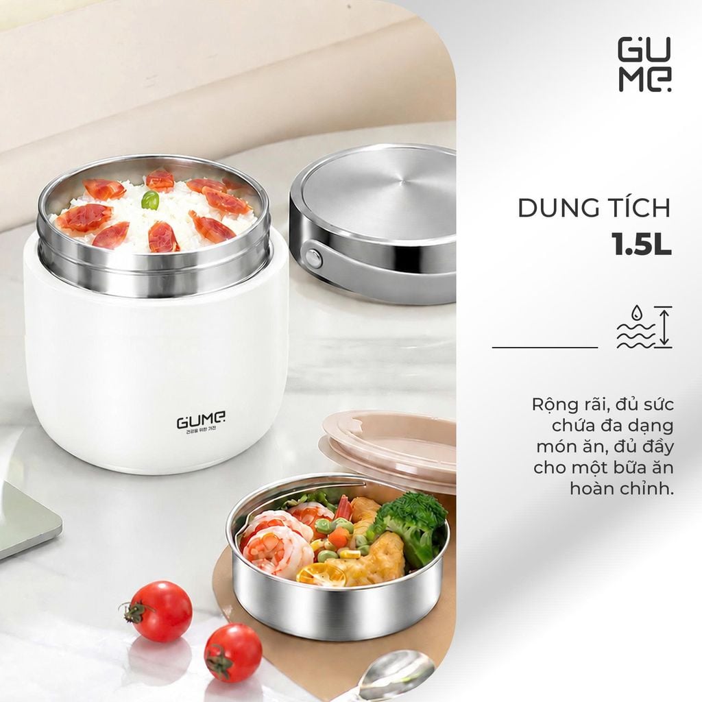 Cặp Lồng Giữ Nhiệt Gume GM-F259 1.5L