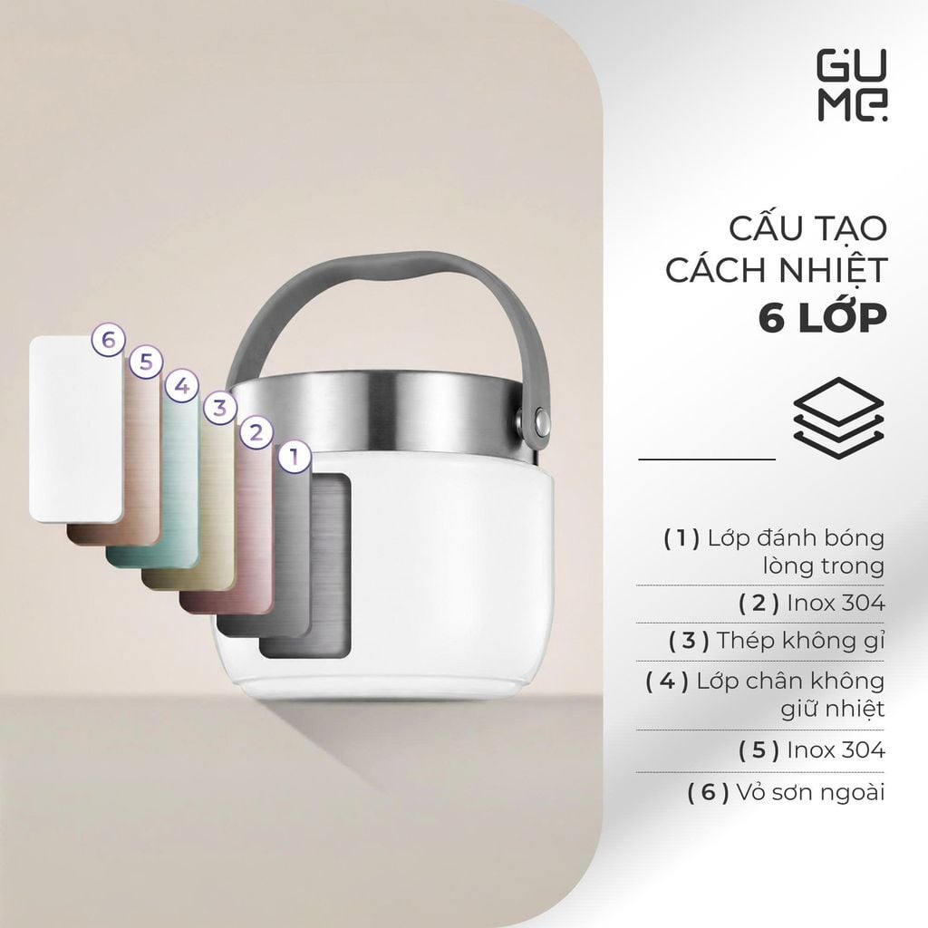 Cặp Lồng Giữ Nhiệt Gume GM-F259 1.5L