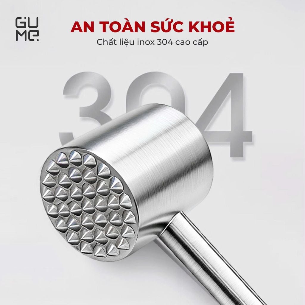 Búa Dằm Thịt Inox 304 Gume GM-D2115