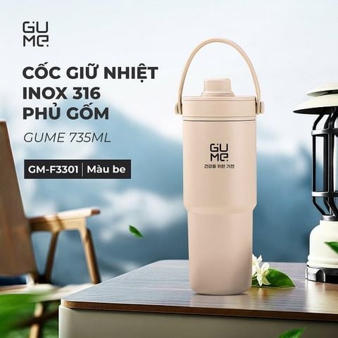  Cốc giữ nhiệt inox 316 phủ gốm GUME KOREA GM-F3301 - Bảo hành 1 đổi 1 trong 15 ngày 