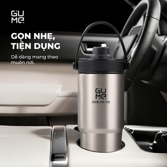 Cốc giữ nhiệt inox 316 phủ gốm GUME KOREA GM-F3301 - Bảo hành 1 đổi 1 trong 15 ngày